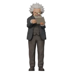 3D 伴灵角色爱因斯坦的待机动作